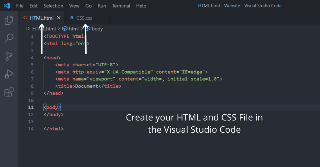 visual studio code html